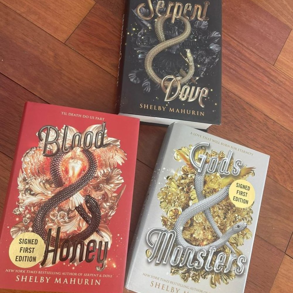 SIGNED BY SHELBY MAHURIN - Serpent & Dove Trilogy - Books 2/3 Signed First Ed
